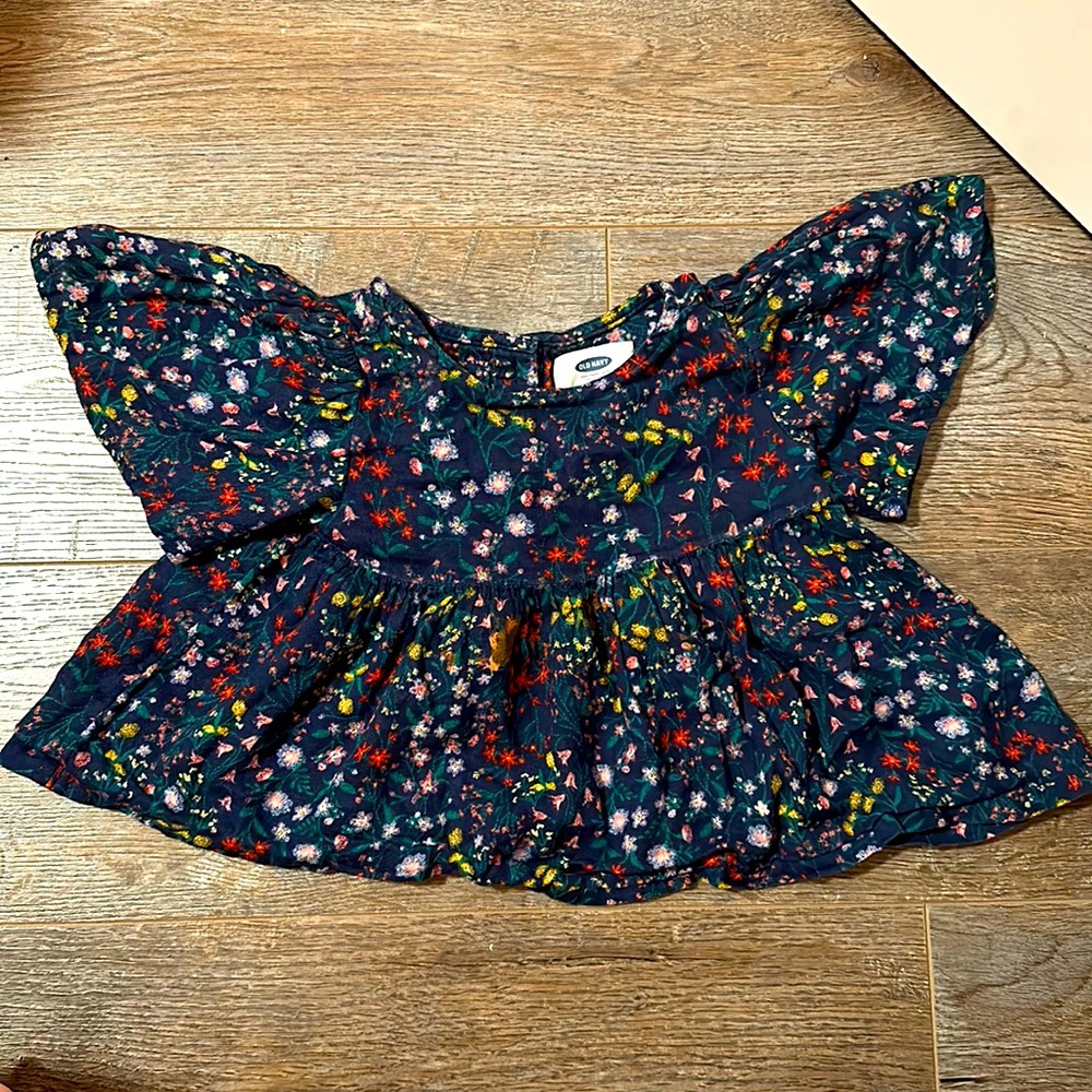 Boho Floral Flutter Top